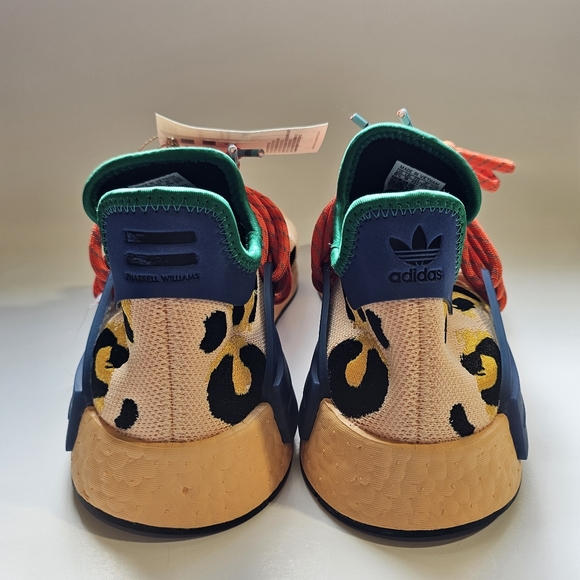 Adidas NMD Hu Pharrell Animal Print Leopard Pulse Amber Men's Size 9.5 HP3221 - Picture 5 of 8